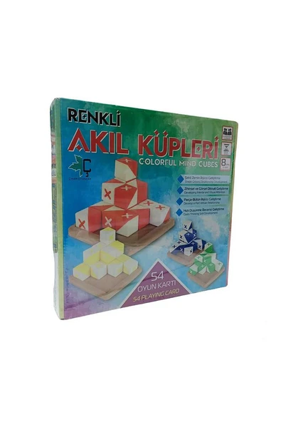 RENKLİ AKILLI KÜPLER KUTU OYUNU / ZEKA OYUNU / ZEKA KÜPLERİ / EĞİTİCİ OYUN