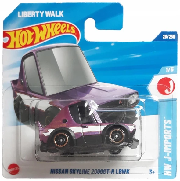 Hot Wheels Nissan Skyline 2000 GT-R LBWK 1/5 26/250 Model Araba ürün görseli