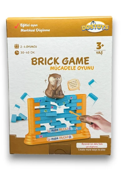 DOSTOYS Duvar Denge Oyunu -brick Game- Kutu Masa Oyuncakları, Eğitici Aile Içi Eğlenceli Aktivite Oyunu - 2