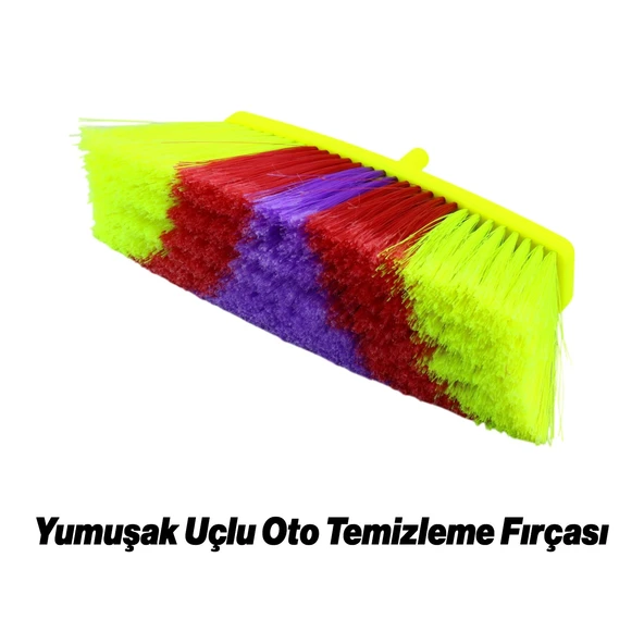 Araba Araç Oto Otomobil Banyo Ev Yıkama Köpükleme Temizleme Fırçası Yumuşak 9.5 cm Uçlu Saplı Fırça - 5