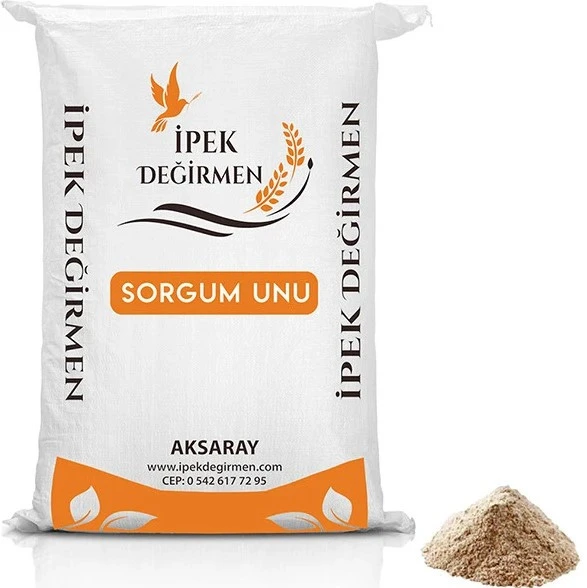 İpek Değirmen Taş Değirmen Glutensiz Beyaz Sorgum Tohumu Unu 500 GR