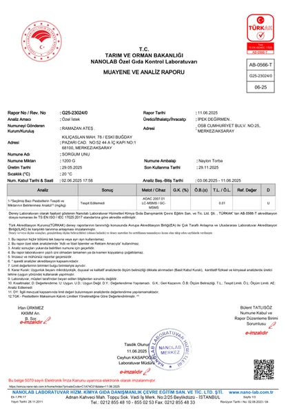 İpek Değirmen Taş Değirmen Glutensiz Beyaz Sorgum Tohumu Unu 10 KG - Resim 2