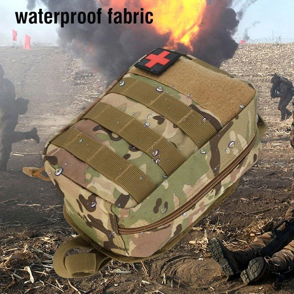 Single Sword Su Geçirmez Taktik Medikal İlk Yardım Çantası (Boş) - 12