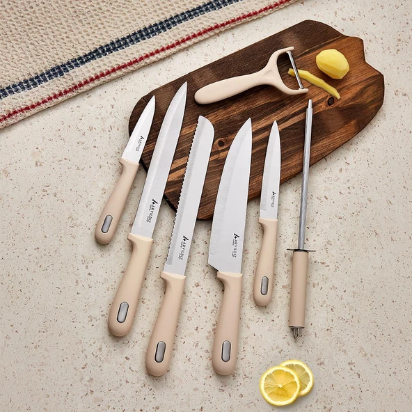 ARYILDIZ SENTO BIÇAK BLOK  SET 8 PRÇ 260029 - 2