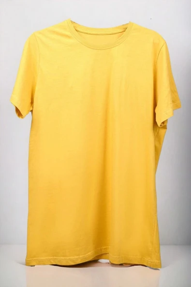 Unisex Rahat Kalıp 5'li T-shirt Pembe - Turkuaz - Kırmızı - Sarı - Beyaz - 6