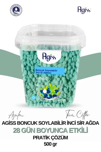 Agiss Boncuk Soyulabilir İnci El Ağdası 500 gr (kova) Azulen