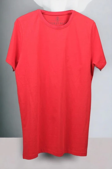 Unisex Rahat Kalıp 5'li T-shirt Pembe - Turkuaz - Kırmızı - Sarı - Beyaz - 3