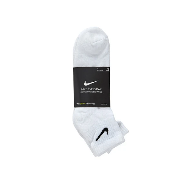 Nike Everyday Cush Ankle 3Pr SX7667-100 Erkek Çorap - 5