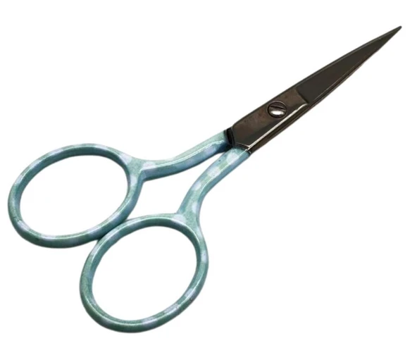 Çanta Aksesuar Su Yeşili Renk  Puantiyeli Makas 9 cm