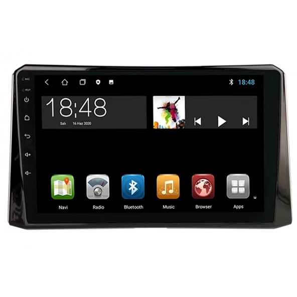 MAYGO  Toyota Corolla 2019-2024 4GB Ram 32GB Hafıza Kablosuz Carplay Android Auto Destekli Multimedya Navigasyonlu Teyp - 2