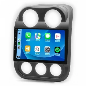 MAYGO  Jeep Compass 2010-2015 4GB Ram 32GB Hafıza Kablosuz Carplay Android Auto Destekli Multimedya Navigasyonlu Teyp ürün görseli 1