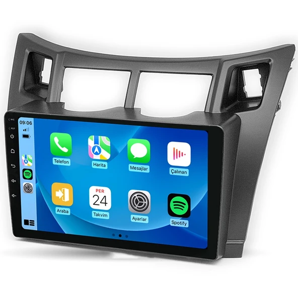 MAYGO  Toyota Yaris 2005-2011 4GB Ram 32GB Hafıza Kablosuz Carplay Android Auto Destekli Multimedya Navigasyonlu Teyp