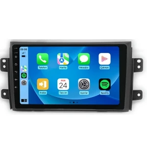 MAYGO  Suziki SX4 2008-2013 6GB RAM 64GB Hafıza Kablosuz Carplay Android Auto Destekli Multimedya Navigasyonlu Teyp