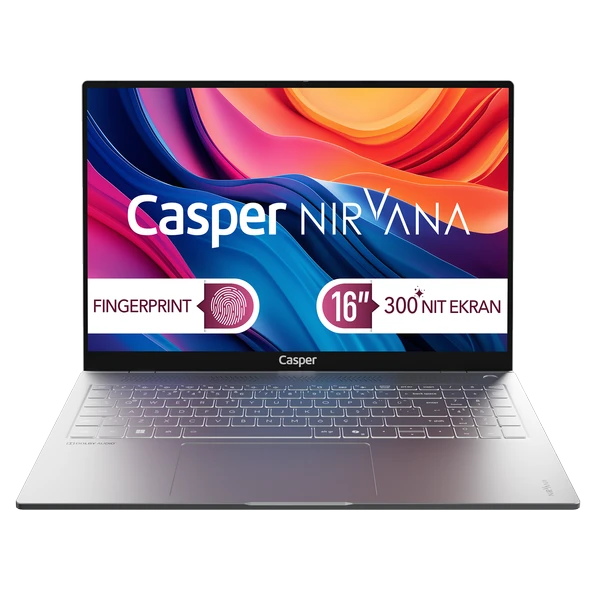 Casper Nirvana S100 16" 300NIT Core i7-13620H 16GB DDR5 RAM 1TB NVME SSD W11 Home Laptop S100.1362-BF00A-G-F