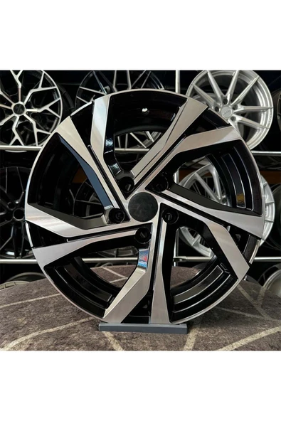 Kormetal 17 inç 4x100 Uyumlu CLİO RS Siyah Elmas Kesim Jant Modeli Renault