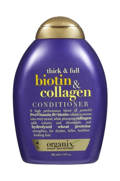 OGX Saç Kremi Dolgunlaştırıcı Biotin & Collagen Bakım 385 ml