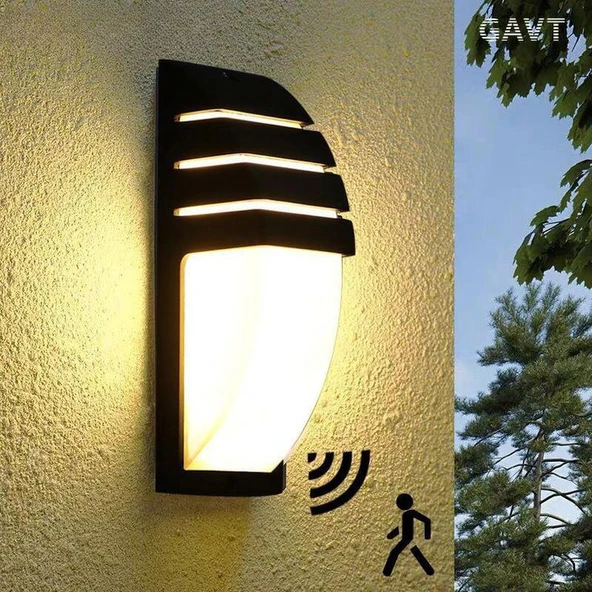 Elektrik İle Çalışır 24 Watt Günışığı Ledli Aplik, Karanlıkta Hareket Gördükçe Yanar, Radar Sensörlü