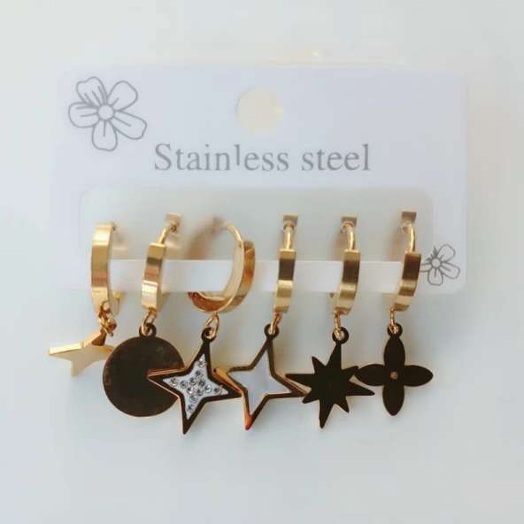 Yıldız Çelik Küpe