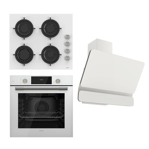 Ferre Flowart Serisi Beyaz Set (cs206+ Qms63cb +d081 )