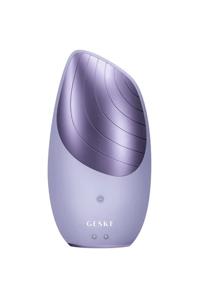 GESKE Sonic Thermo Facial Brush 6'sı 1 Arada Isıtma Fonksiyonlu Temizleme Yüz Masaj Aleti Siyah - Mor - Pembe - 10