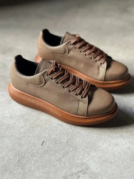 Terzi Bey Yüksek Taban Günlük Ayakkabı Tırtıklı 041 Taba - 4