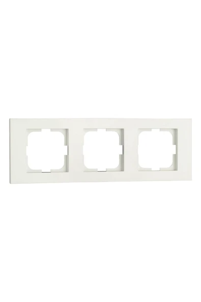 12 Adet Grano Beyaz Üçlü Çerçeve 12'li Paket/set
