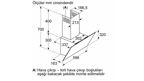 Siemens LC64KPJ60T 60 CM Duvar Tipi Davlumbaz Siyah - 7