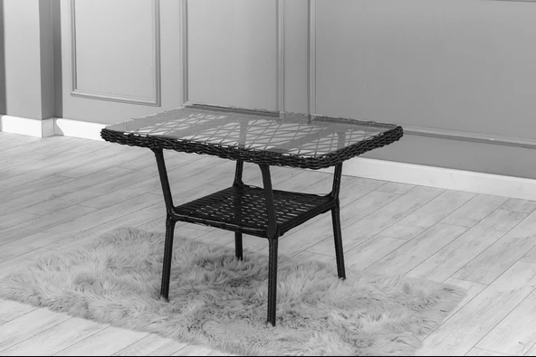 Btk Concept Milas 2'li Bahçe Ve Balkon Takımı Antrasit 2+1+1 Masalı - 5
