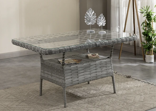 Btk Concept Datça Rattan Bahçe Mobilyası 3+1+1 Açık Gri/masalı - Resim 6