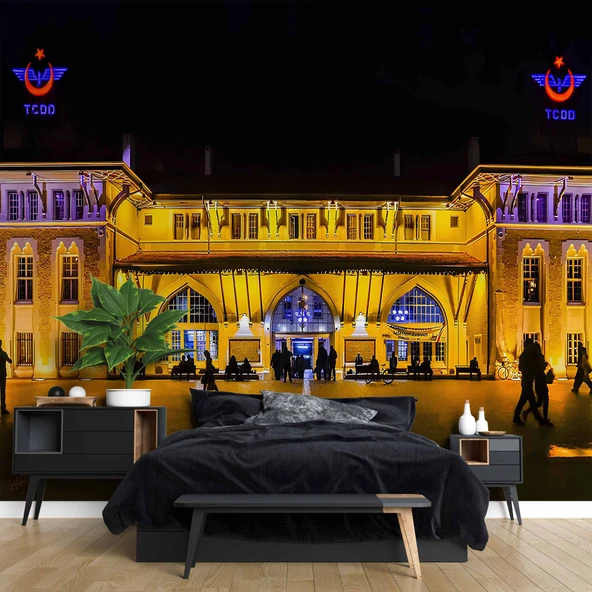 Adana Garı Manzaralı Duvar Kağıdı - Resim 2