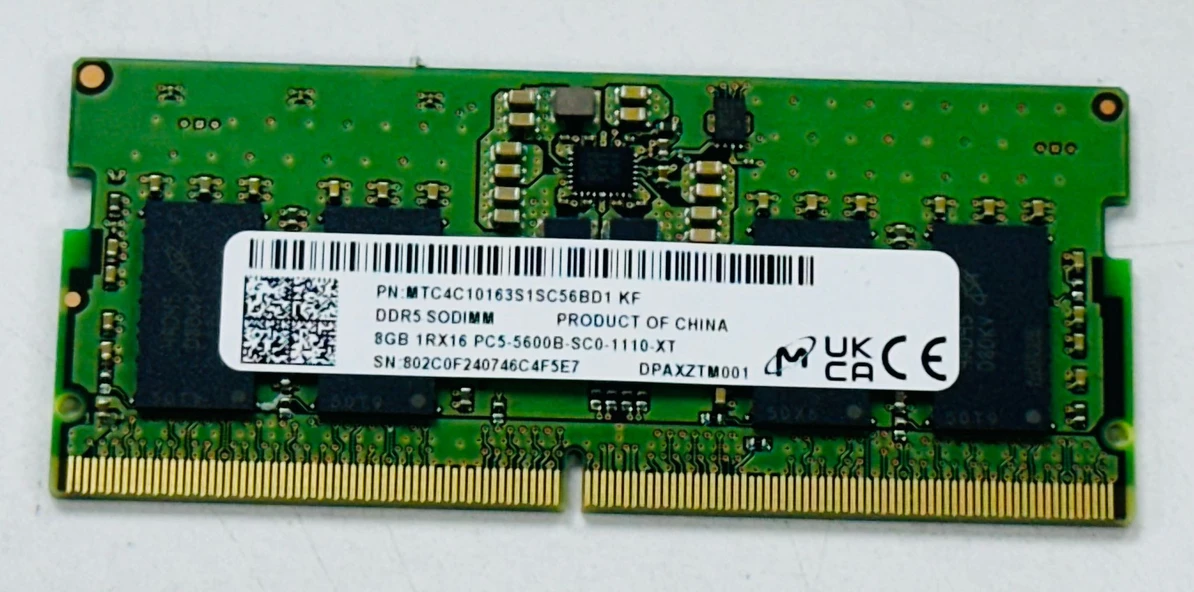 Sk Hynix 8gb 4800mhz Ddr5 Notebook Ram