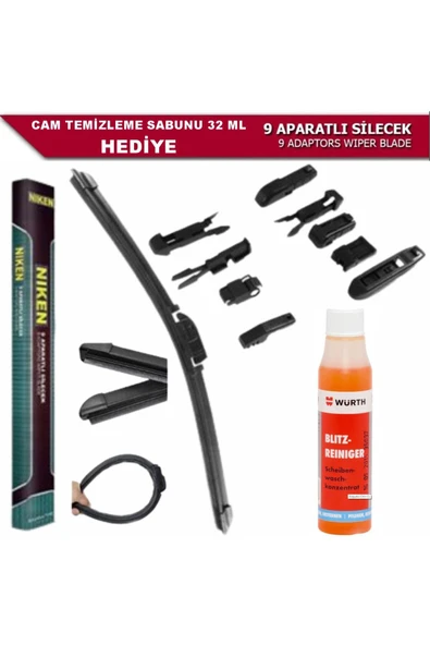 automars BMW 5 SERİSİ F10 SİLECEK TAKIMI ( 2010-2016 ) WÜRTH CAM SABUNU HEDİYELİ 19051