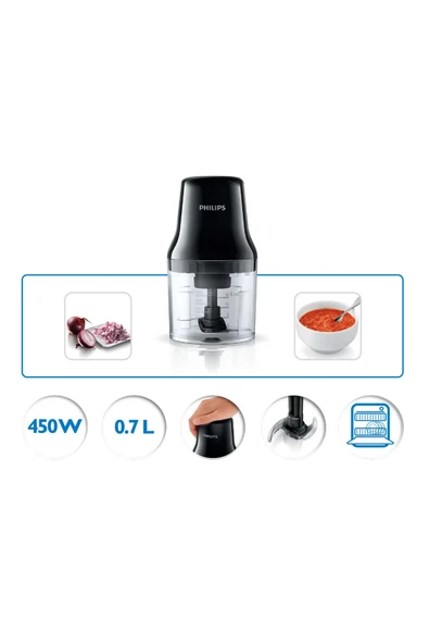 Philips HR1393/90 Doğrayıcı Rondo Siyah 450w - 3