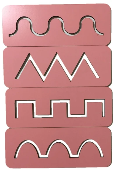 Trendy Toys Eğitici Ahşap Çizgi Çalışmaları Montessori El Kası Geliştirme - 6