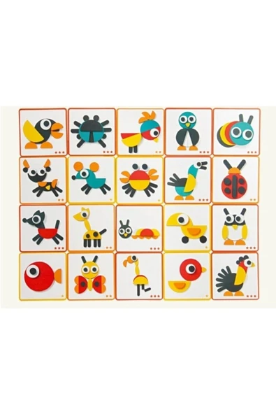 Trendy Toys Yeni Nesil 49 Parça Ahşap Hayvanlar Tangram - 4