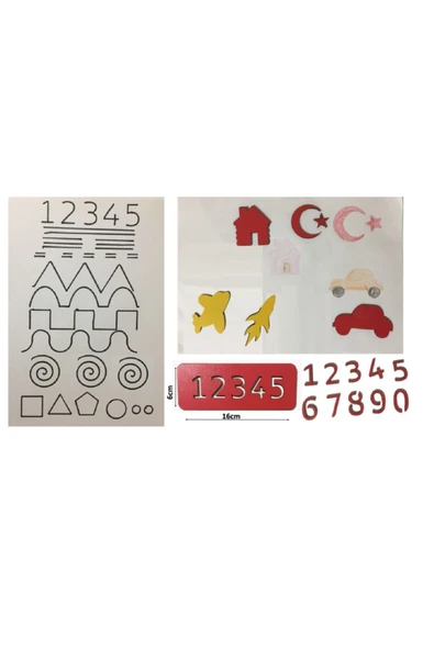 Trendy Toys Eğitici Ahşap Çizgi Çalışmaları Montessori El Kası Geliştirme - 2