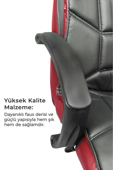 automars Ofis Koltuğu Yönetici Koltuğu Makam Koltuğu Oyun Koltuğu - 2