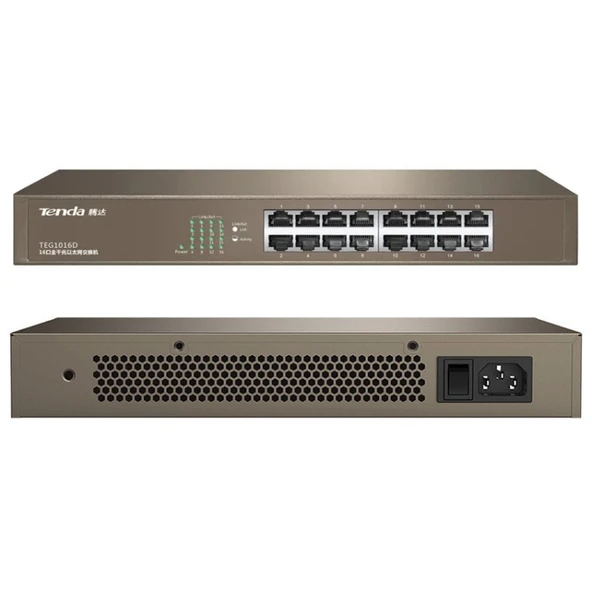 Tenda TEG1016D 16 Port 10/100/1000 Mbps Gigabit Switch - 2