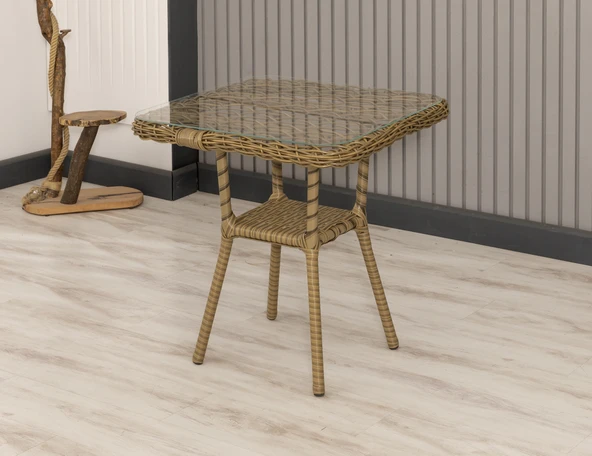 Btk Concept Milas Tekli Bahçe Ve Balkon Takımı Kahverengi 1+1 Masalı İki Kişilik - 5