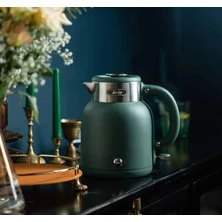 Briz BR1040 Retro Yeşil Su Isıtıcı Çelik Kettle