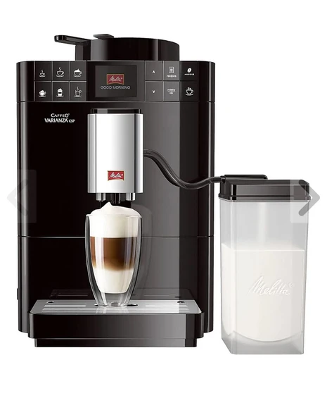 Melitta Caffeo Varianza Csp F570-102, Süt Hazneli Tam Otomatik Kahve Makinesi, One Touch Fonksiyonu, Siyah