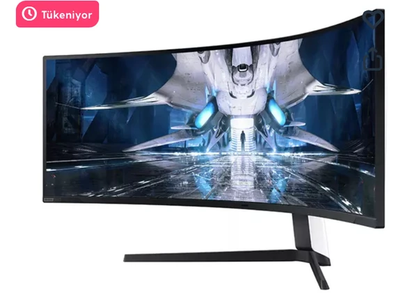 Samsung Odyssey Neo G9 LS49AG950NUXUF 49''inç Kavisli Oyuncu Monitörü, 1 Ms, 240 Hz, Dual Qhd Quantum, Mini-Led, Hdr 2000, Rgb, 1000R, Siyah