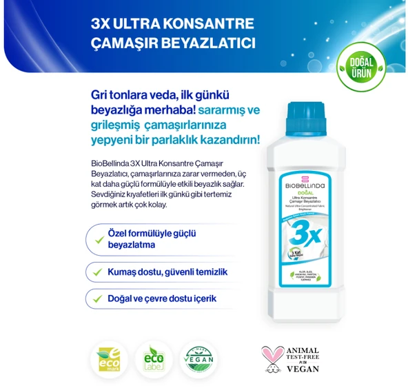 BioBellinda Ultra Konsantre Çamaşır Beyazlatıcı 750 gr - 2