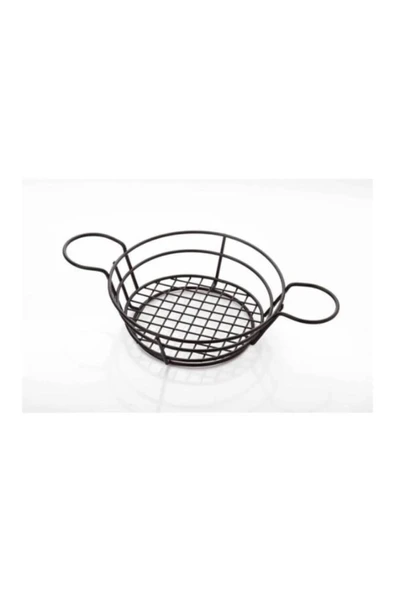 homecraft 1-Adet Metal Yuvarlak Sosluk Hazneli Büyük Boy Sunum Tabağı, Sunumluk, Ekmeklik,Meyvelik - 3