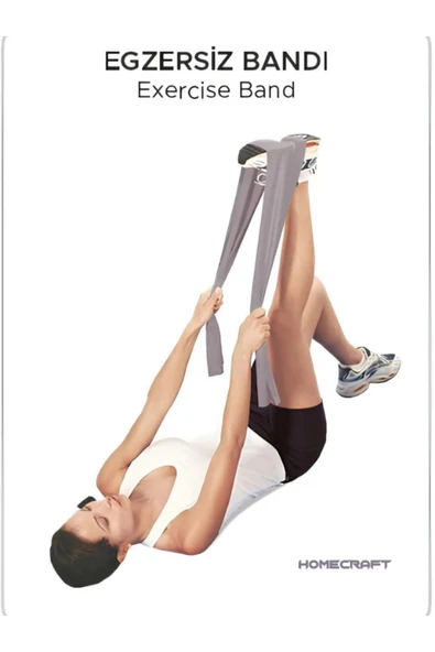 homecraft 6 Lı Set Aerobik Bandı Fitness Egzersiz Plates Direnç Lastiği Crossfit Kas Germe Ve Jimnastik Seti - 3