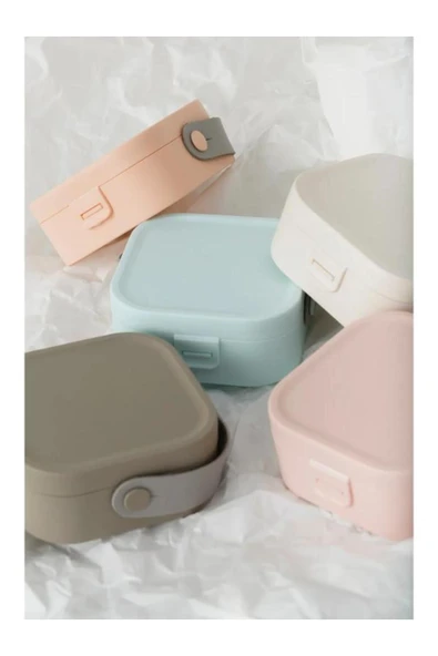 KENAN KAYA Aynalı Mini Makyaj Takı Kutusu, Çanta İçi Aynalı Mini Makyaj Takı Kutusu Beyaz - 4