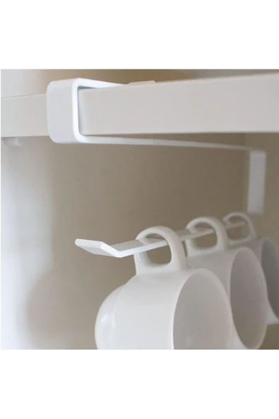 Coco Life Raf Altı Kağıt Havlu Askılığı | Dolap İçi Fincanlık Kağıt Havluluk Banyo Askılığı - 2