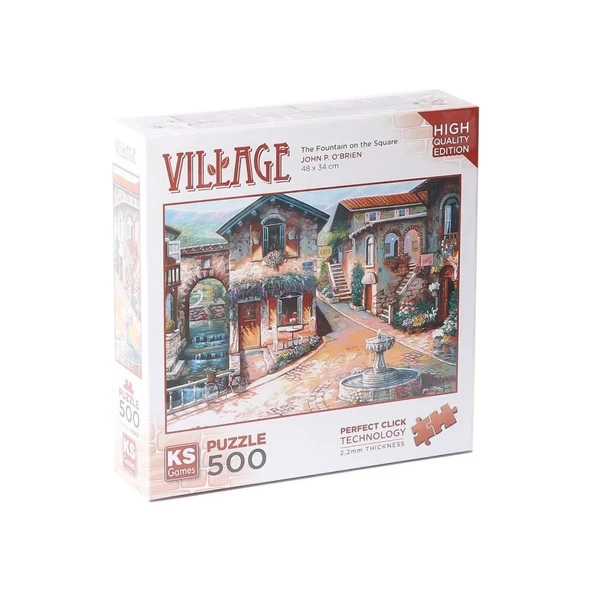 Ks Games Puzzle VillageThe Fountain 500 Parça K.20068 0685