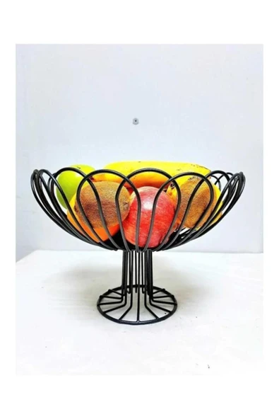 homecraft Metal Meyvelik Sunum Sepeti Papatya Dizayn Meyve Sunumluk - 7