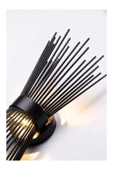 homecraft 1 Adet- Kirpi Model Aplik,Led Ampüllü Tekli Duvar Apliği, Tekli Duvar Lambası, Otel, Ofis Için Aplik - 3